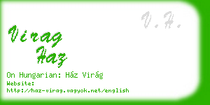 virag haz business card